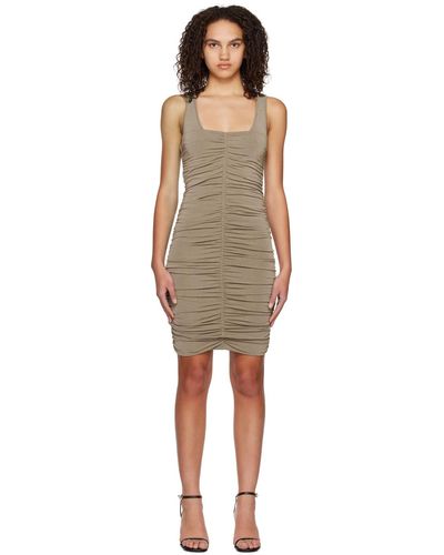 Givenchy Beige Ruched Minidress - Black