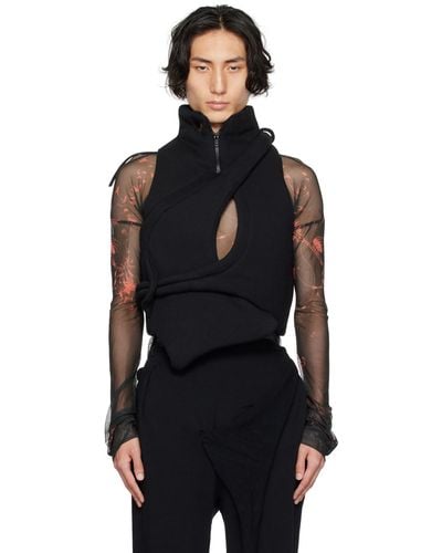 OTTOLINGER Black Asymmetric Vest