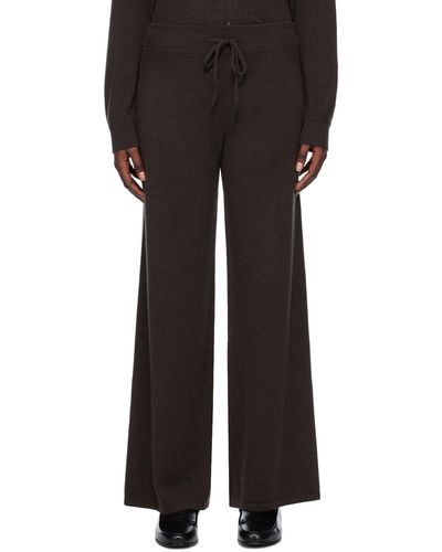 Lisa Yang Pantalon de détente sofi brun - Noir