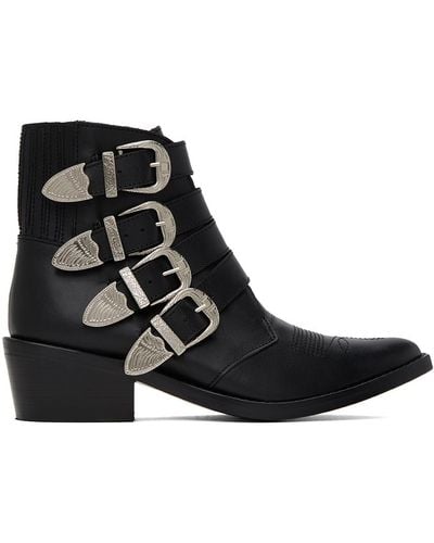 Toga Cowboy Boots - Black