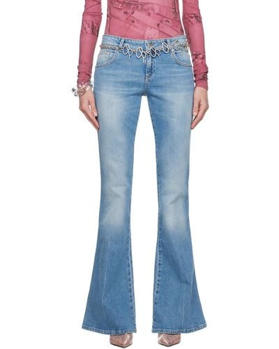 Blumarine Blue Five-pocket Jeans