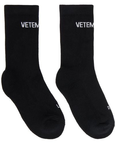 Vetements Rib Socks - Black