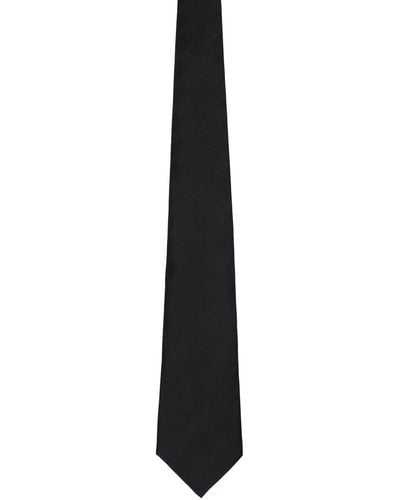 Comme des Garçons Black Silk Plain Tie