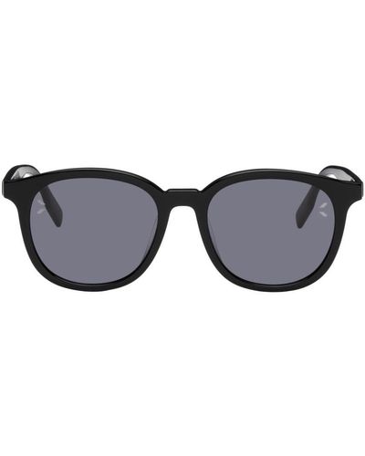 McQ Mcq Black Round Acetate Sunglasses