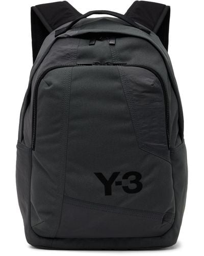 Y-3 グレー クラシック バックパック - ブラック