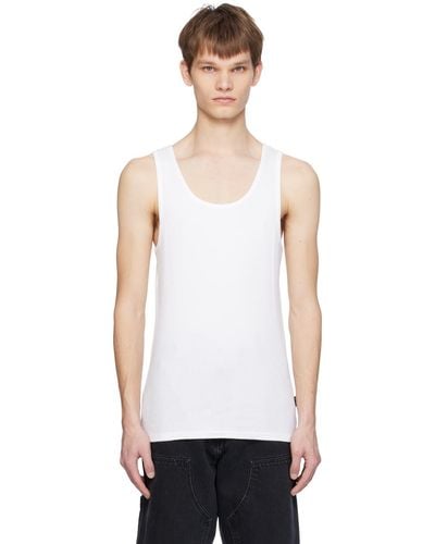 Carhartt ホワイト A-shirt タンクトップ 2枚セット - ブラック