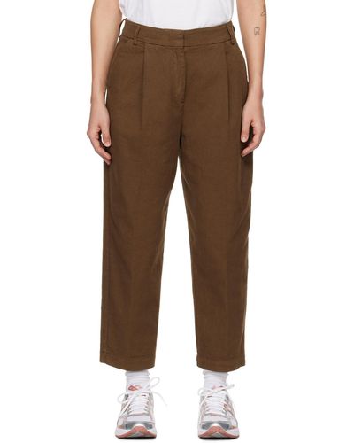 YMC Market Trousers - Brown