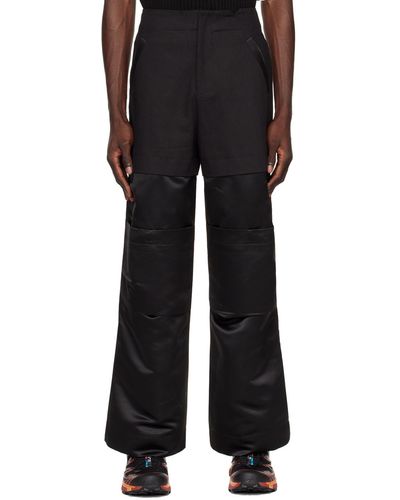 Spencer Badu Panelled Cargo Pants - Black