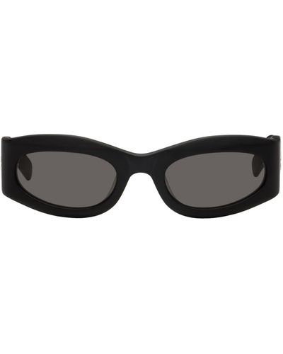 McQ Lunettes de soleil ovales noires