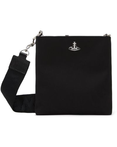 Vivienne Westwood Black Squire Square Crossbody Bag