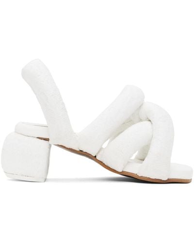 Yume Yume Sausage Heeled Sandals - White