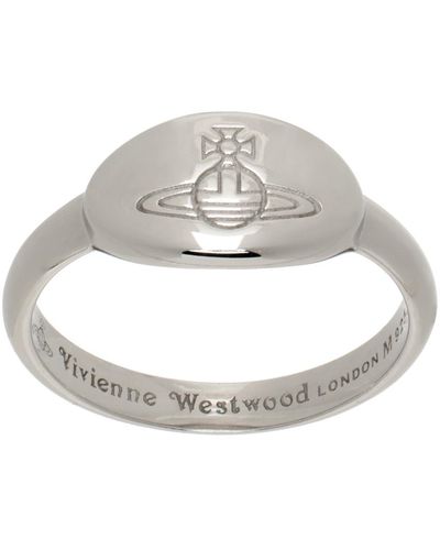 Vivienne Westwood Silver Tilly Ring - Metallic