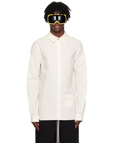 Rick Owens Off- Office Shirt - White