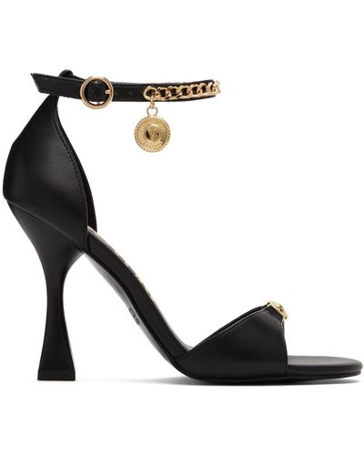 Versace Black Flair Heeled Sandals