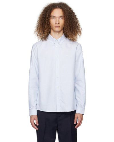 A.P.C. . Blue & White Greg Shirt