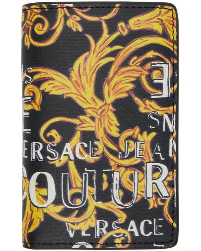 Versace Jeans Couture Porte-cartes noir à motif regalia baroque - Multicolore