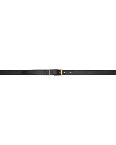The Row Metallic Loop Belt - Black