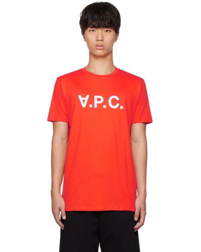 A.P.C. . Red Vpc T-shirt