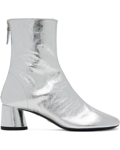 Proenza Schouler Silver Glove Boots - White