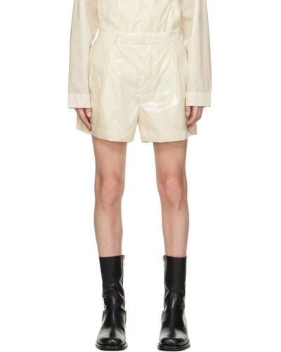 16Arlington Ssense Exclusive Off-white Atero Shorts - Natural