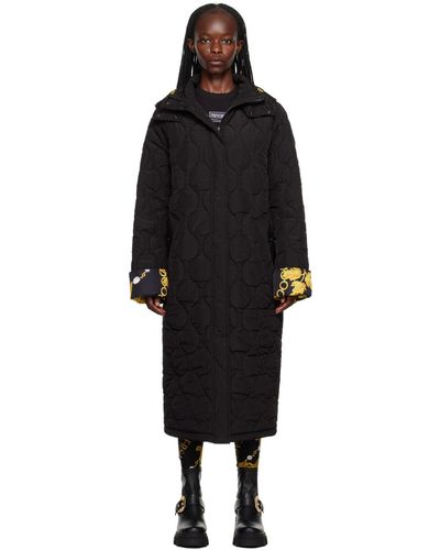Versace Jeans Couture Black Chain Couture Puffer Coat