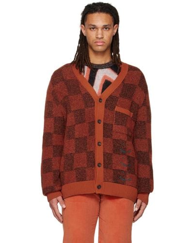 PS by Paul Smith Orange Happy Cardigan - Red