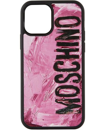 Moschino ロゴ Iphone 12/12 Pro ケース - ピンク