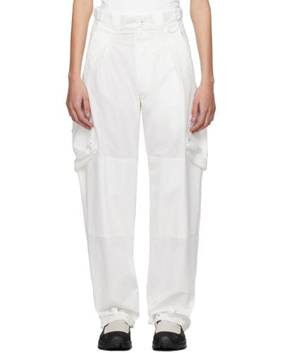 Hyein Seo Military Cargo Trousers - White