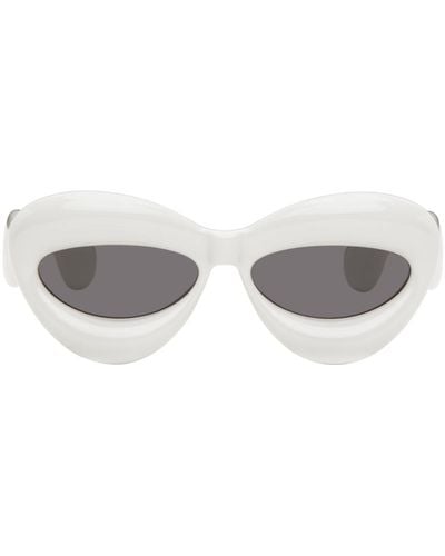 Loewe Grey Inflated Cat-eye Sunglasses - Black
