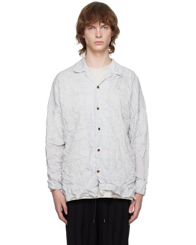 Attachment Wrinkled Shirt - White