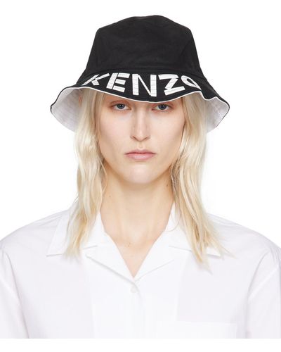 KENZO & White Paris Reversible Graphy Bucket Hat - Black