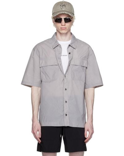 Han Kjobenhavn Plaque Shirt - Grey