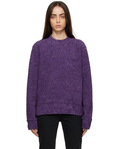 1017 ALYX 9SM Embroide Sweatshirt - Purple