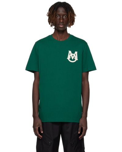 Moncler T-shirt vert à écussons