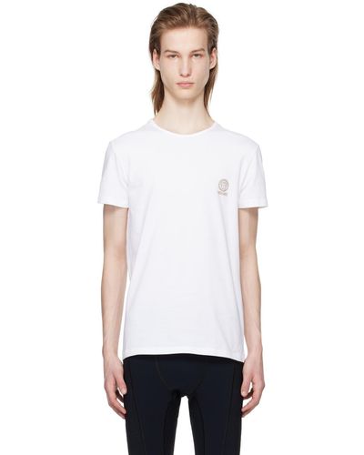 Versace Ensemble de deux t-shirts noir et blanc à méduse