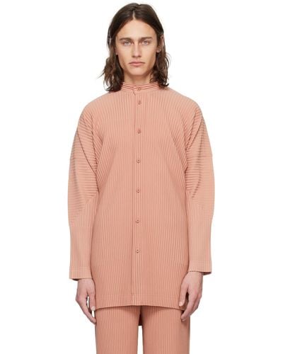 Homme Plissé Issey Miyake Chemise monthly color march rose - Multicolore