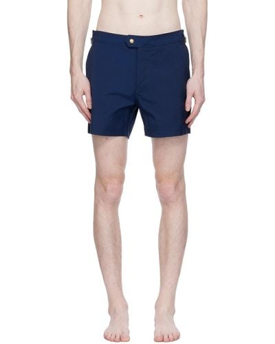 Tom Ford Blue Compact Swim Shorts