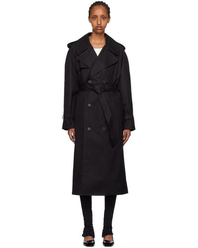 Wardrobe NYC Trench noir à double boutonnage