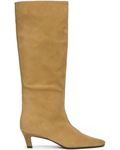 Totême Tan 'The Wide Shaft' Boots - Brown