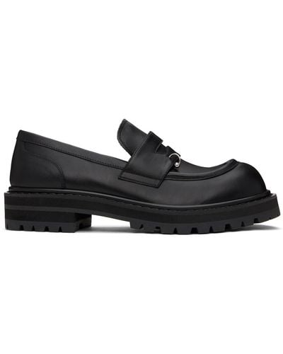 Marni Leather Chunky Loafers - Black