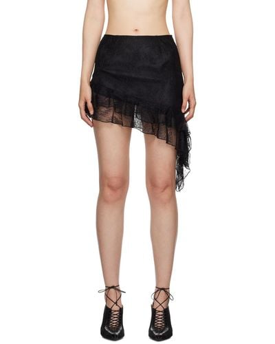 Kim Shui Ssense Exclusive Miniskirt - Black