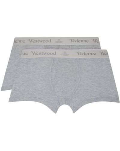 Vivienne Westwood Ensemble de deux boxers gris