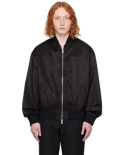Second/Layer Silky Bomber Jacket - Black