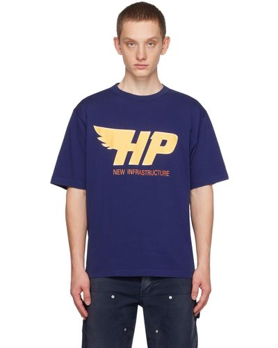 Heron Preston T-shirt indigo à logo hp fly - Bleu