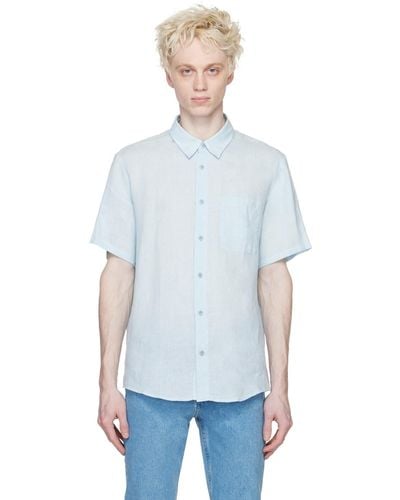 A.P.C. . Blue Bellini Shirt - White