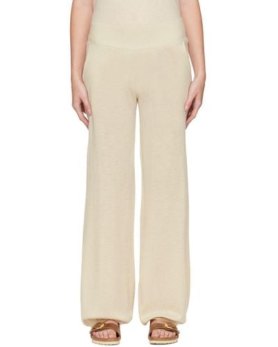 Frenckenberger Off- Cashmere Lounge Trousers - Natural
