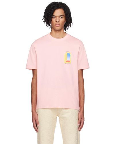 Casablancabrand T-shirt l'arche de jour rose