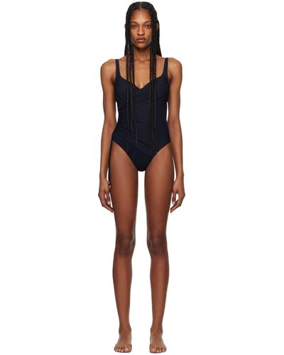 La Perla Maillot de bain une pièce noir à fronces - muse