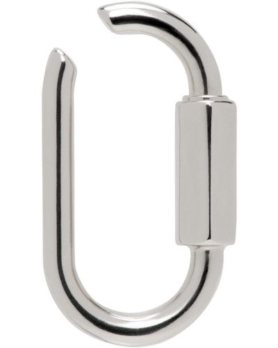 MM6 by Maison Martin Margiela Carabiner Single Ear Cuff - Black