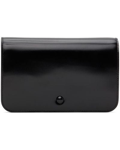 The Row Multi Gusset Pouch - Black